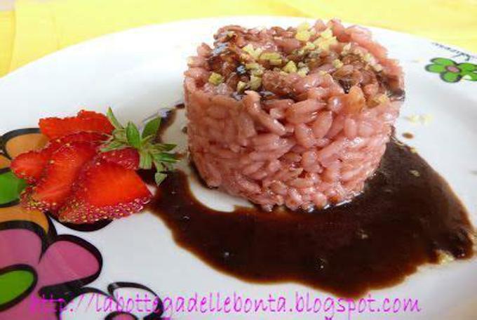 Risotto alle fragole con aceto balsamico