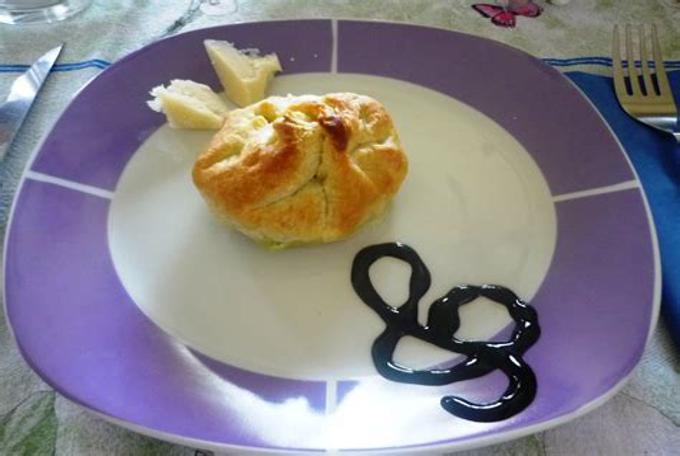 Tortina di ricotta con aceto balsamico
