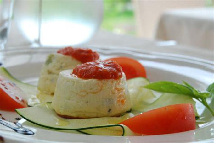 Tortina di ricotta con aceto balsamico